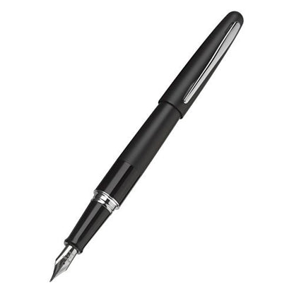 PILOT Metropolitan Collection Fountain Pen, Black Barrel, Classic Design, Medium Nib, Black Ink (91107)