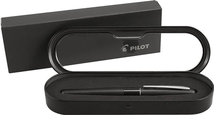 PILOT Metropolitan Collection Fountain Pen, Black Barrel, Classic Design, Medium Nib, Black Ink (91107)