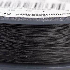 The Beadsmith Fireline by Berkley – Micro-Fused Braided Thread – 4lb. Test, 005”/.12mm Diameter, 50 Yard Spool, Smoke Grey – Super Strong Stringing Material for Jewelry Making and Bead Weaving