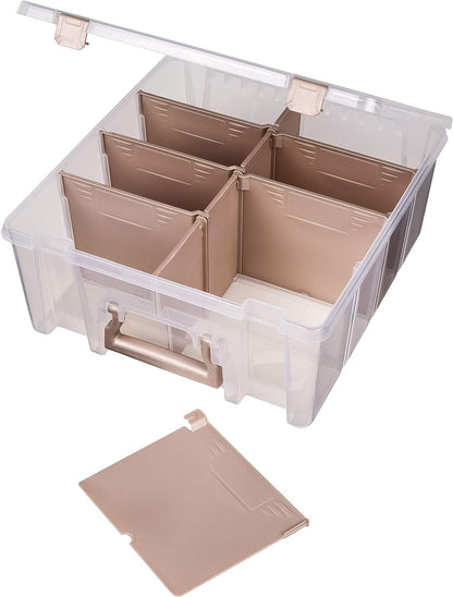 ArtBin Art Bin 0365500 Super Satchel Double Deep, Portable Art & Craft Organizer with Handle