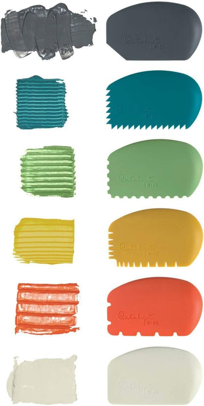 Princeton Catalyst Tools, Art Supplies for Texturizing and Moving Paint, Wedge- White