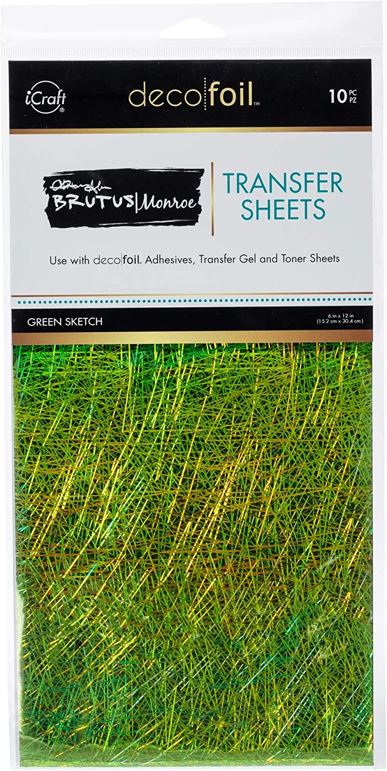 iCraft Deco Foil Transfer Sheets by Brutus Monroe 6" x 12" 10 Sheets