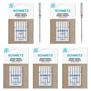 25 Schmetz Jersey Ball Point Sewing Machine Needles 130/705 H SUK Size 90/1425