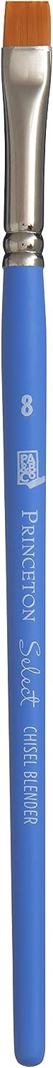 Princeton Select Artiste, Mixed-Media Brushes for Acrylic, Oil, Watercolor Series 3750 Chisel Blender Synthetic, Size 4