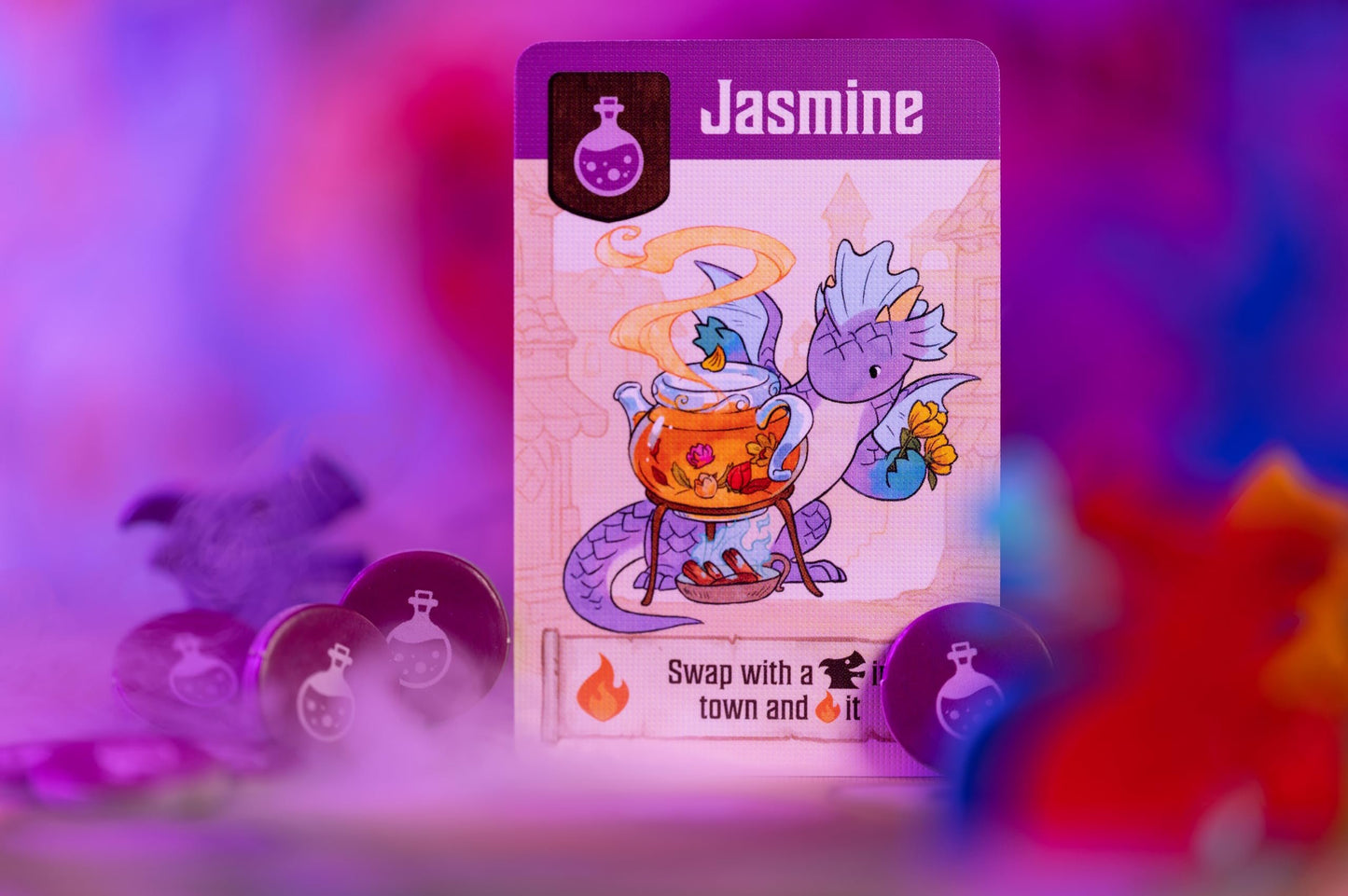 Flamecraft Board Game | Strategy Game | Dragon Game | Fantasy Game | Fun Family Game for Kids and Adults | Ages 10+ | 1-5 Players | Average Playtime 60 Minutes | Made by Lucky Duck Games