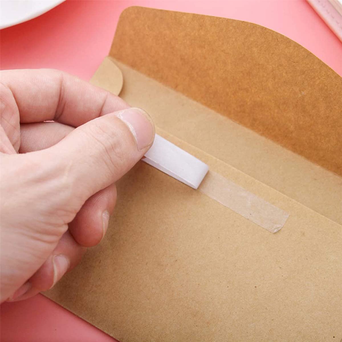 Armear 3 Rolls Double-Sided Tape for Arts, Crafts, Photography, Scrapbooking, Tear-by-Hand, Paper Backing 1/2-Inch X 27yds