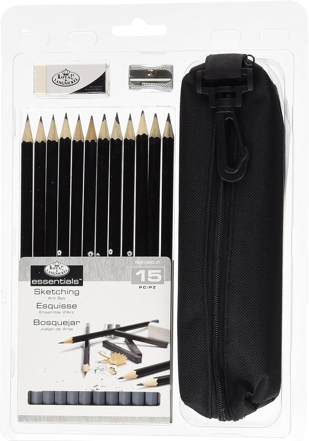 ROYAL BRUSH Clamshell Art Sets-Watercolor Pencils 19pc