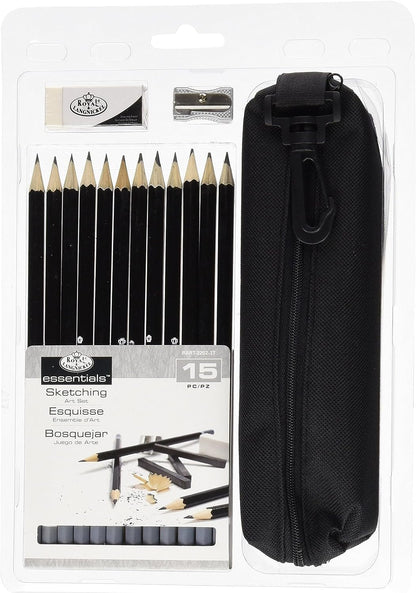 ROYAL BRUSH Clamshell Art Sets-Watercolor Pencils 19pc