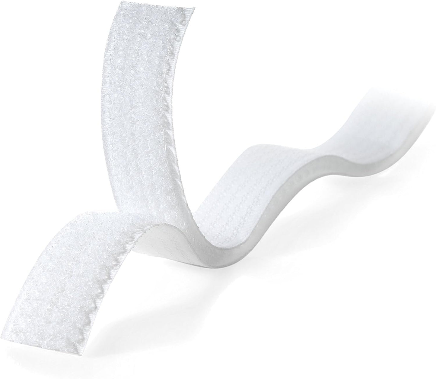 VELCRO Brand Sew On Snag-Free Tape for Alterations and Hemming | No No Ironing or Gluing Light Duty One-Piece Fabric Fastener | Cut-to-Length Roll, Each, White, 3 Foot