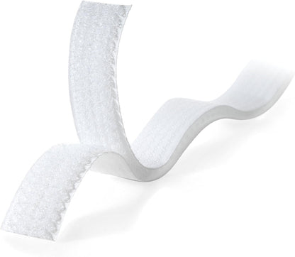 VELCRO Brand Sew On Snag-Free Tape for Alterations and Hemming | No No Ironing or Gluing Light Duty One-Piece Fabric Fastener | Cut-to-Length Roll, Each, White, 3 Foot