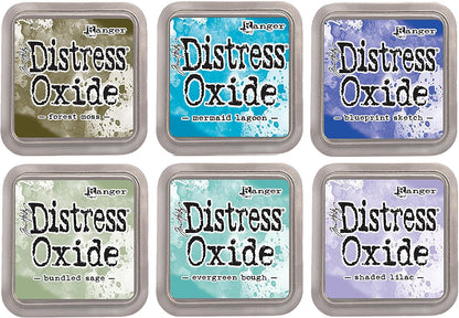 Tim Holtz Distress Oxide Ink Pads - 2018 Release - Cool Tones - 6 Item Set