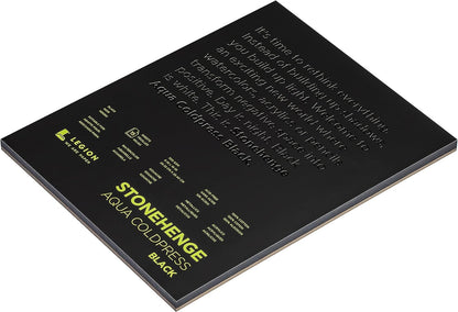 Stonehenge Aqua Black Pad, 140lb, Coldpress, 8 x 10 Inches, 15 Sheets