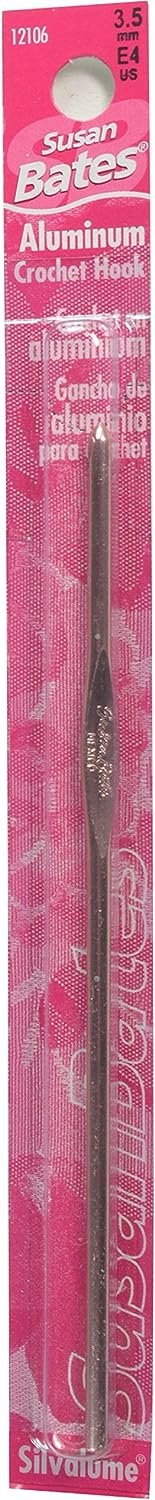 Susan Bates Silvalume 5.5" Crochet Hook (US C, 2.75 mm, Multi)