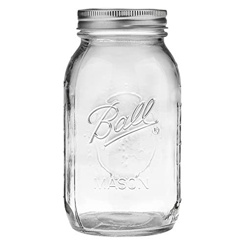 Mason Jar-32 oz. Clear Glass Wide Mouth - Set of 3