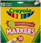 Broad Line Markers, Classic Colors 10 Each (Pack of 8)