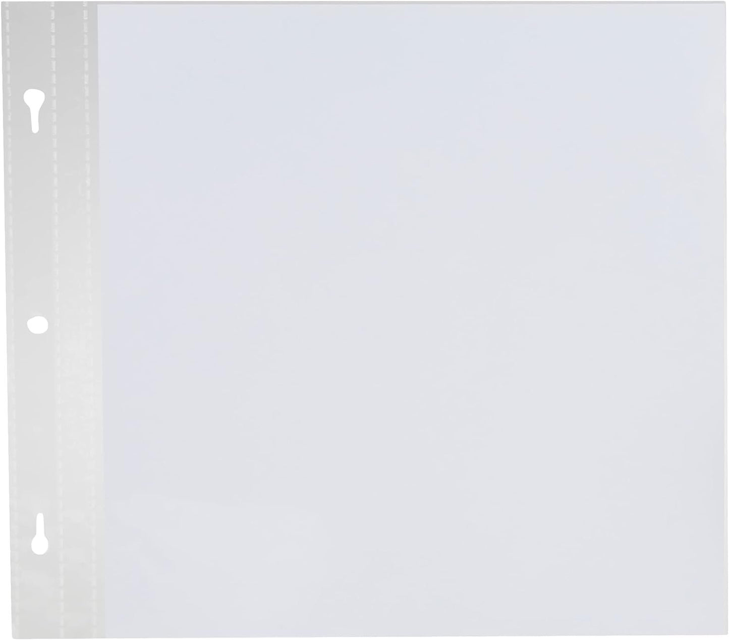 Pioneer Postbound 5 Inch by 7 Inch White Top Loading Refill Pack