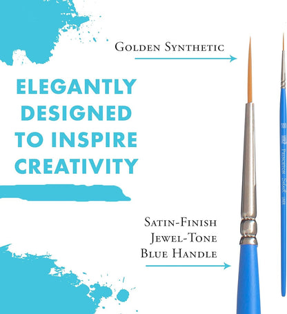 Princeton Select Artiste, Series 3750, Paint Brush for Acrylic, Watercolor and Oil, Liner, 10/0
