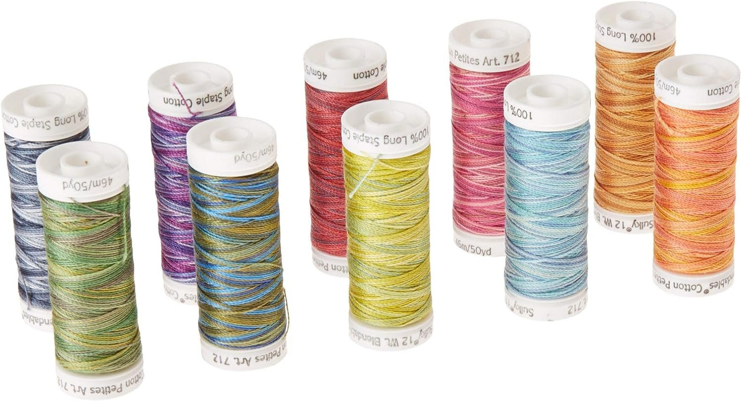 Sulky 712-31 Westport Petites Collection, Cotton ,12 Weight (10 Pieces Per Pack), Multicolor