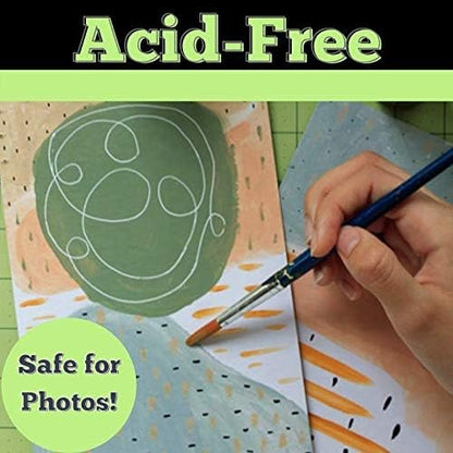 Grafix Medium Weight 8.5 x 11”, White Pack of 25 – Acid-Free 0.05” Chipboard Sheets, Create Three-Dimensional Embellishments for Cards, Papercrafts, Mixed Media, Home Décor, 25 Count