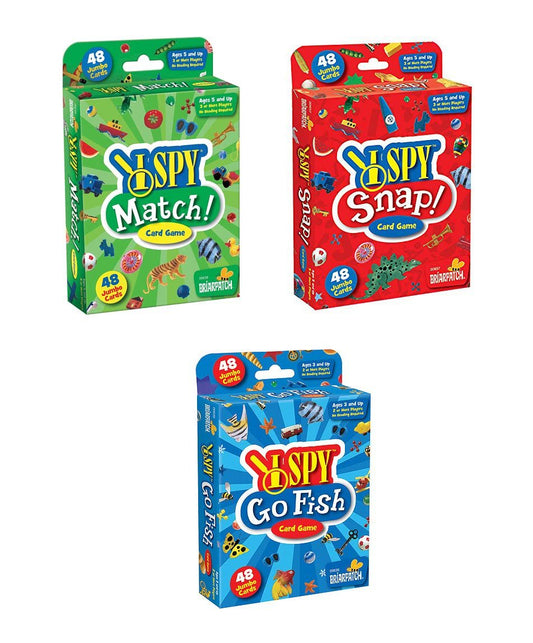 I Spy Card Games Bundle – I Spy Match! + I Spy Snap! + I Spy Go Fish! – Bundle of 3 Games