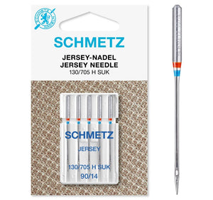 25 Schmetz Jersey Ball Point Sewing Machine Needles 130/705 H SUK Size 90/1425