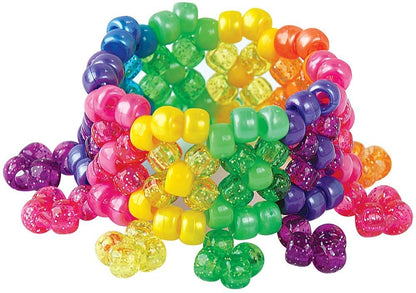 Beadery B6262 The Sparkles Pony Bead Box - approximately 2300 beads