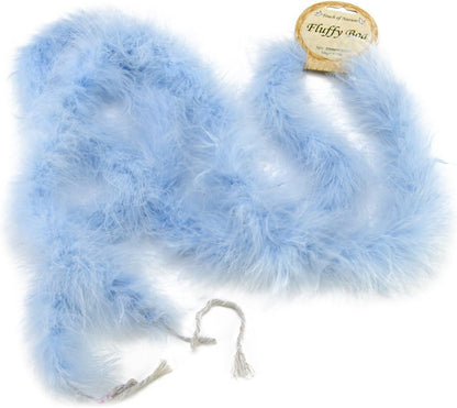 Touch of Nature Fluffy Feather Trim Boa - 3 Yards - Marabou Feather Trim - Craft Project - DIY - Feathers for Crafts - Embellishments