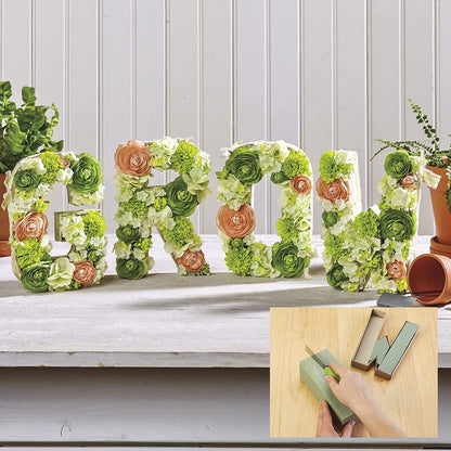 FloraCraft Floral Dry Foam 6 Piece Brick 2.6 Inch x 3.5 Inch x 7.8 Inch Green