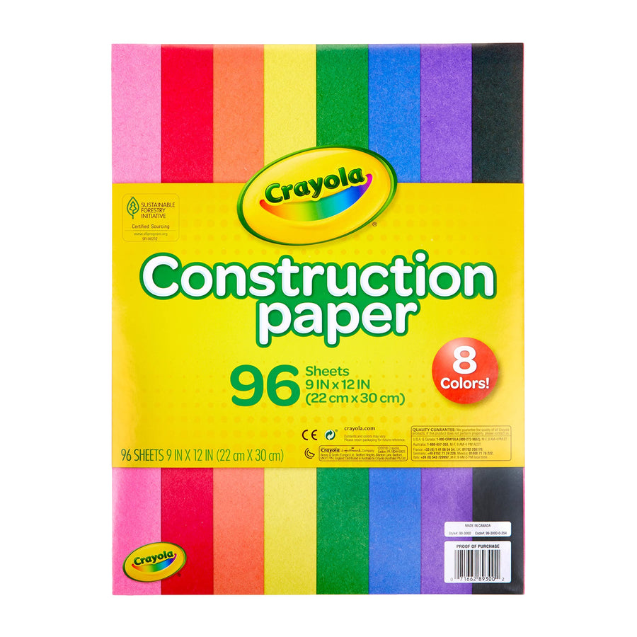 Crayola Construction Paper, 96 Sheets