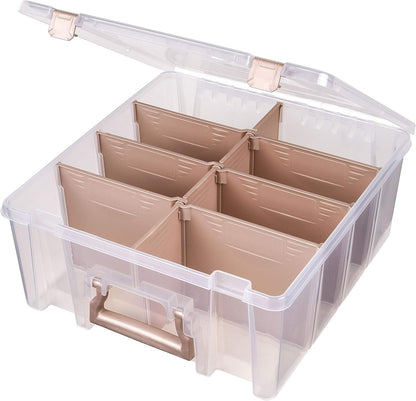ArtBin Art Bin 0365500 Super Satchel Double Deep, Portable Art & Craft Organizer with Handle