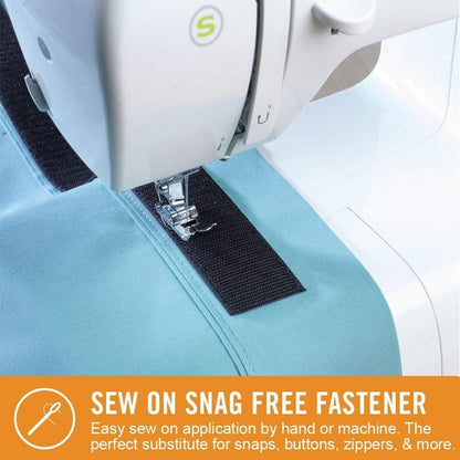 VELCRO Brand Sew On Snag-Free Tape for Alterations and Hemming | No No Ironing or Gluing Light Duty One-Piece Fabric Fastener | Cut-to-Length Roll, Each, White, 3 Foot