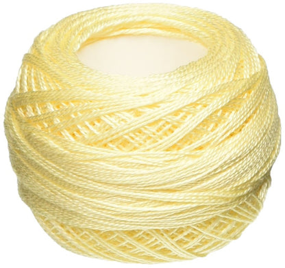 DMC 116 12-3823 Pearl Cotton Thread Balls, Ultra Pale Yellow, Size 12