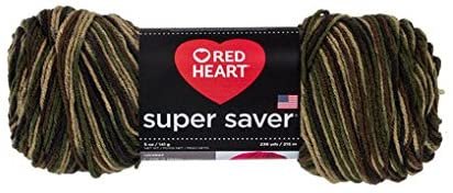 Red Heart Super Saver Yarn - Camouflage (Pack of 2)