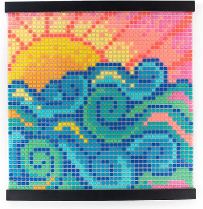 Perler Snappix No-Iron Fuse Bead Craft Kit for Kids, 12" x 12", Multicolor 2203 Piece