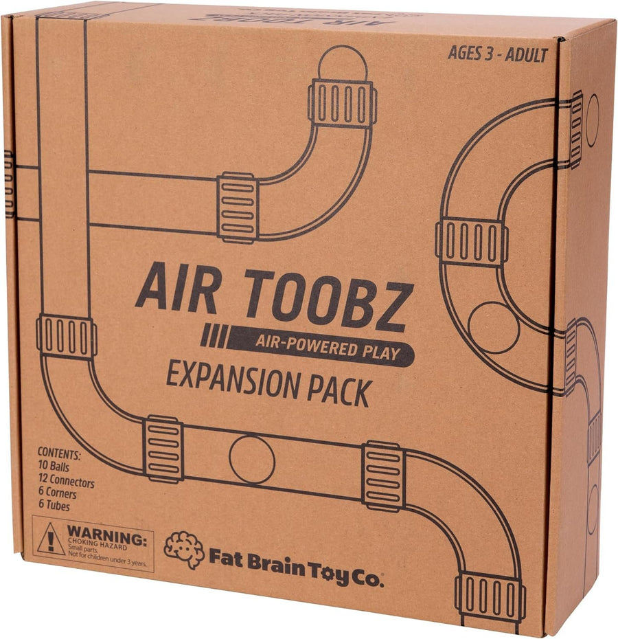 Fat Brain Toys Air Toobz Expansion Pack - Air-Powered STEM Building Toy - Kids & Teens