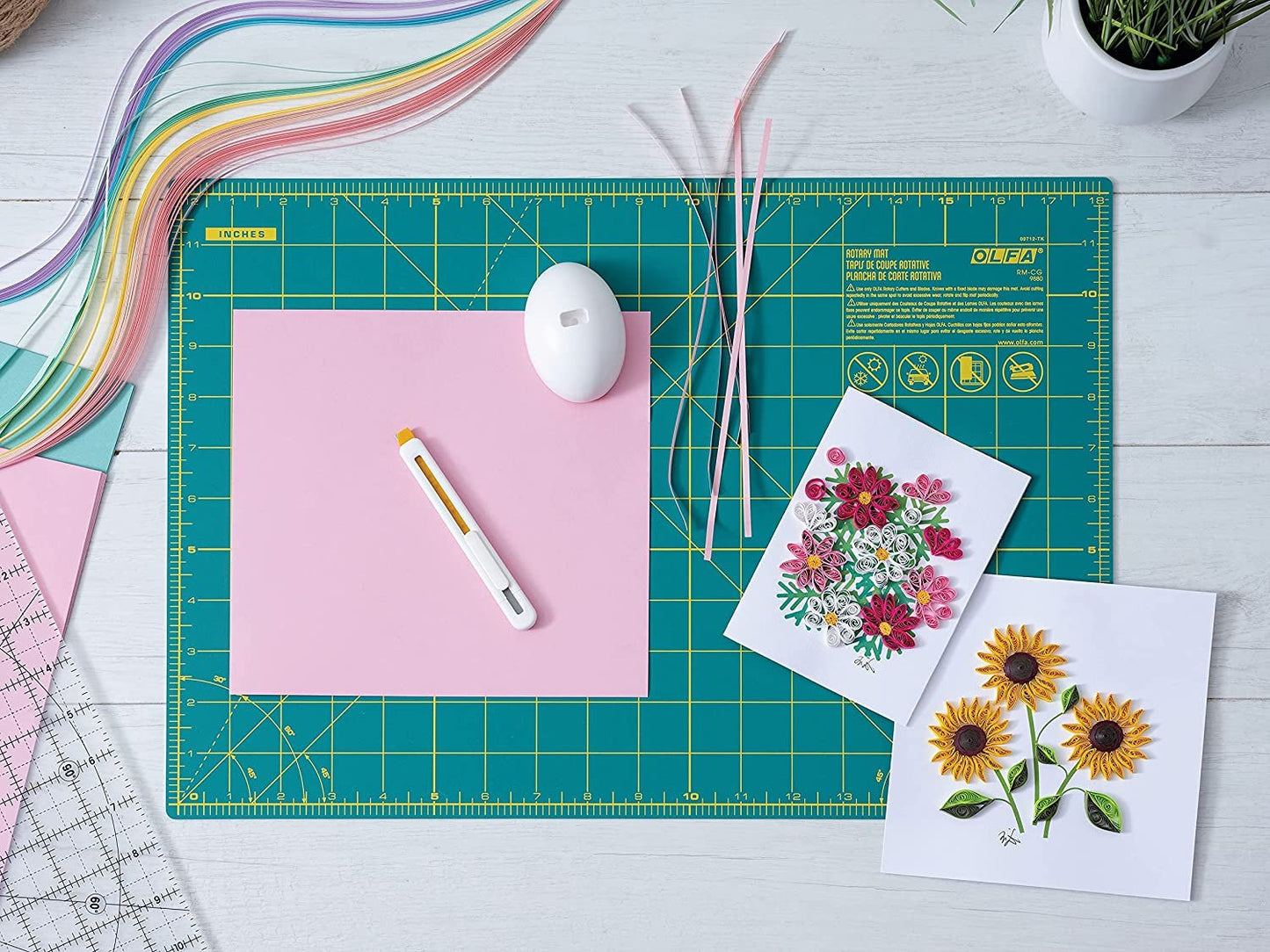 OLFA Beginner Craft Knife, ESK-1, white