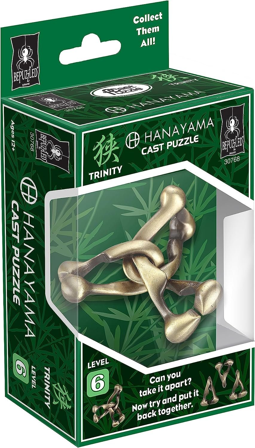 BePuzzled | Enigma Hanayama Metal Brainteaser Puzzle Mensa Rated Level 6, for Ages 12 and Up