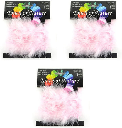 Touch of Nature Fluffy Feather Trim Boa - 3 Yards - Marabou Feather Trim - Craft Project - DIY - Feathers for Crafts - Embellishments