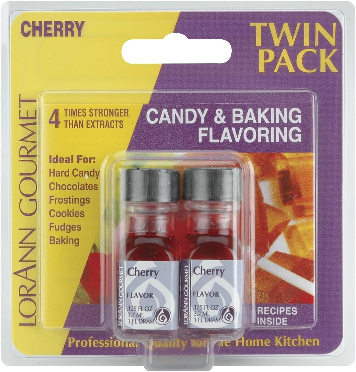 LorAnn Cherry SS Flavor, 1 dram bottle (.0125 fl oz - 3.7ml - 1 teaspoon) Twin pack blistered