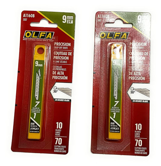 OLFA 5007 A1160B 9mm Snap-Off Art Blade, 10-Pack ( 2 Pack)