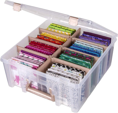 ArtBin Art Bin 0365500 Super Satchel Double Deep, Portable Art & Craft Organizer with Handle