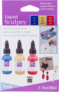 Liquid Sculpey Liquid Polymer Oven-Bake Clay, Primary Sampler Pack, Three 1 oz. bottles included, Red, Blue and Yellow, Great for jewelry, holiday, DIY