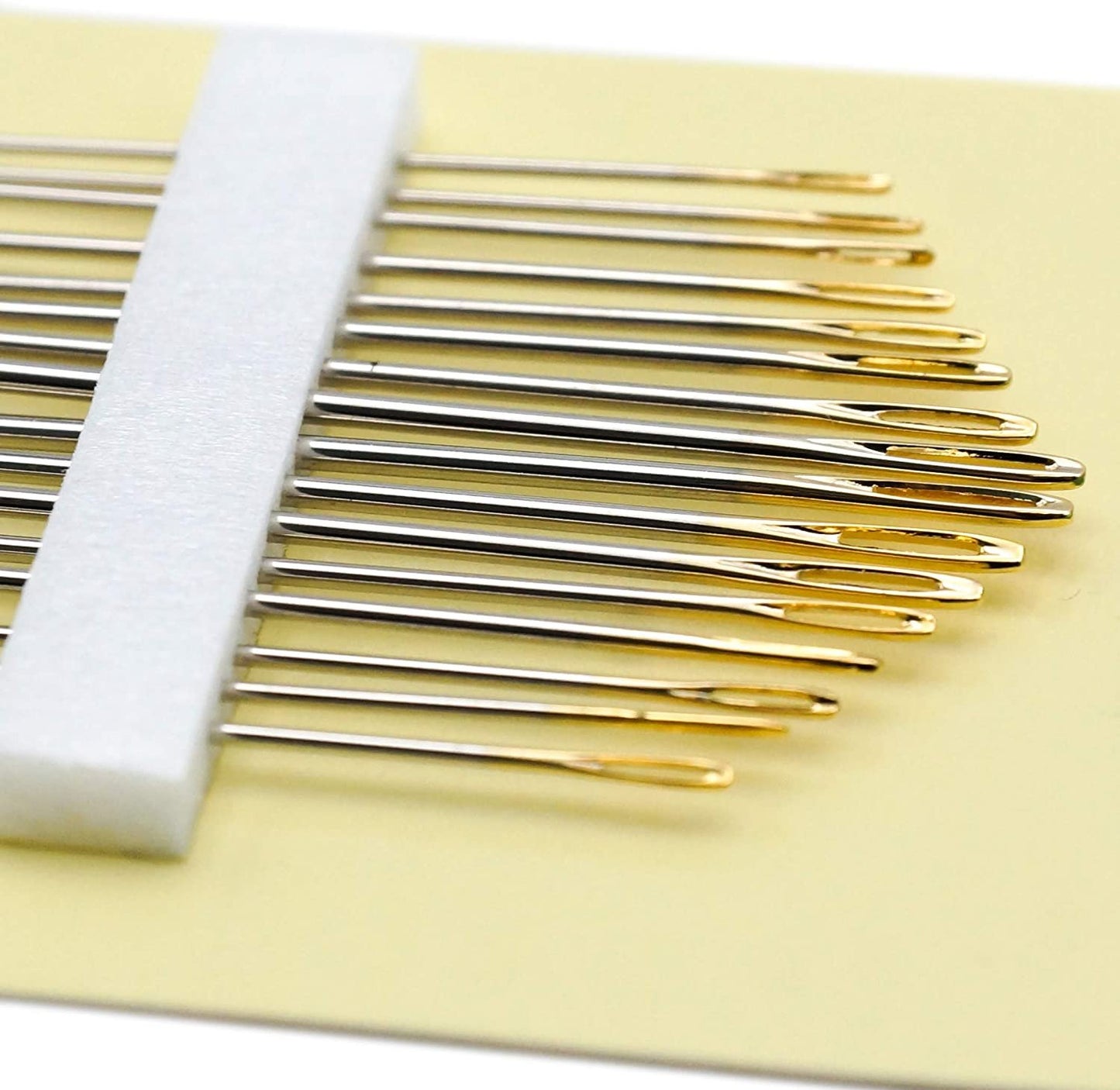 Clover Gold Eye Embroidery Needles Size 3-9 - 16 Pack