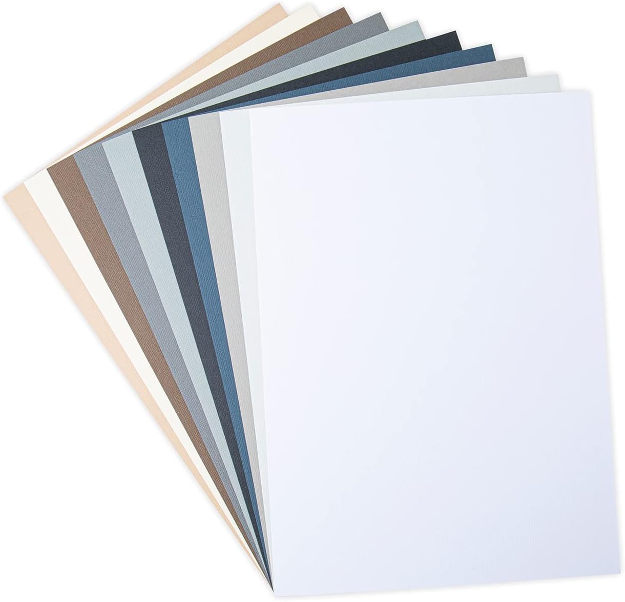 Sizzix Surfacez-Making Essential Cardstock Sheets 60PK (10 Colours Neutrals), Multicolour, 8 1/4" x 11 5/8"