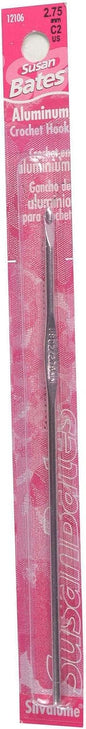 Susan Bates Silvalume 5.5" Crochet Hook (US C, 2.75 mm, Multi)