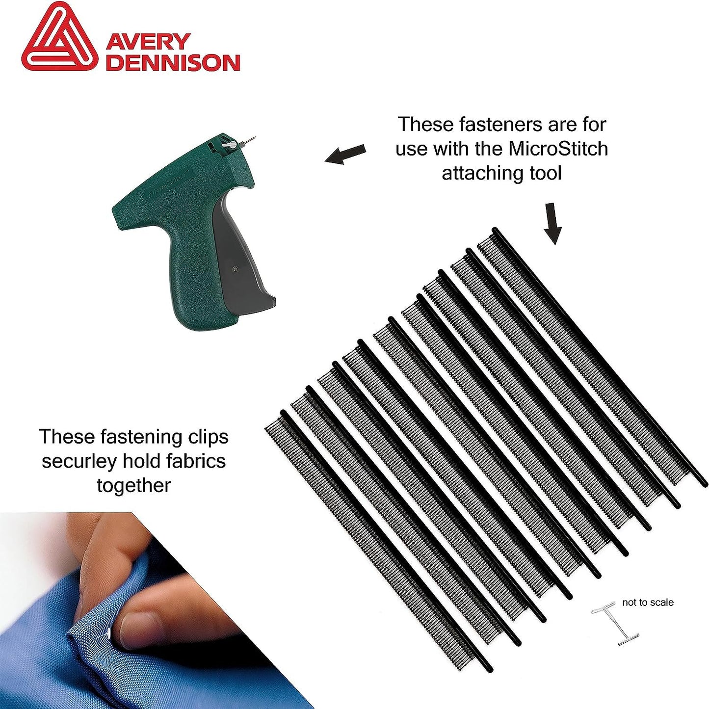 MicroStitch- 11173 4.4mm Micro Stitch Fastener Refills, Black 1,200/Pkg