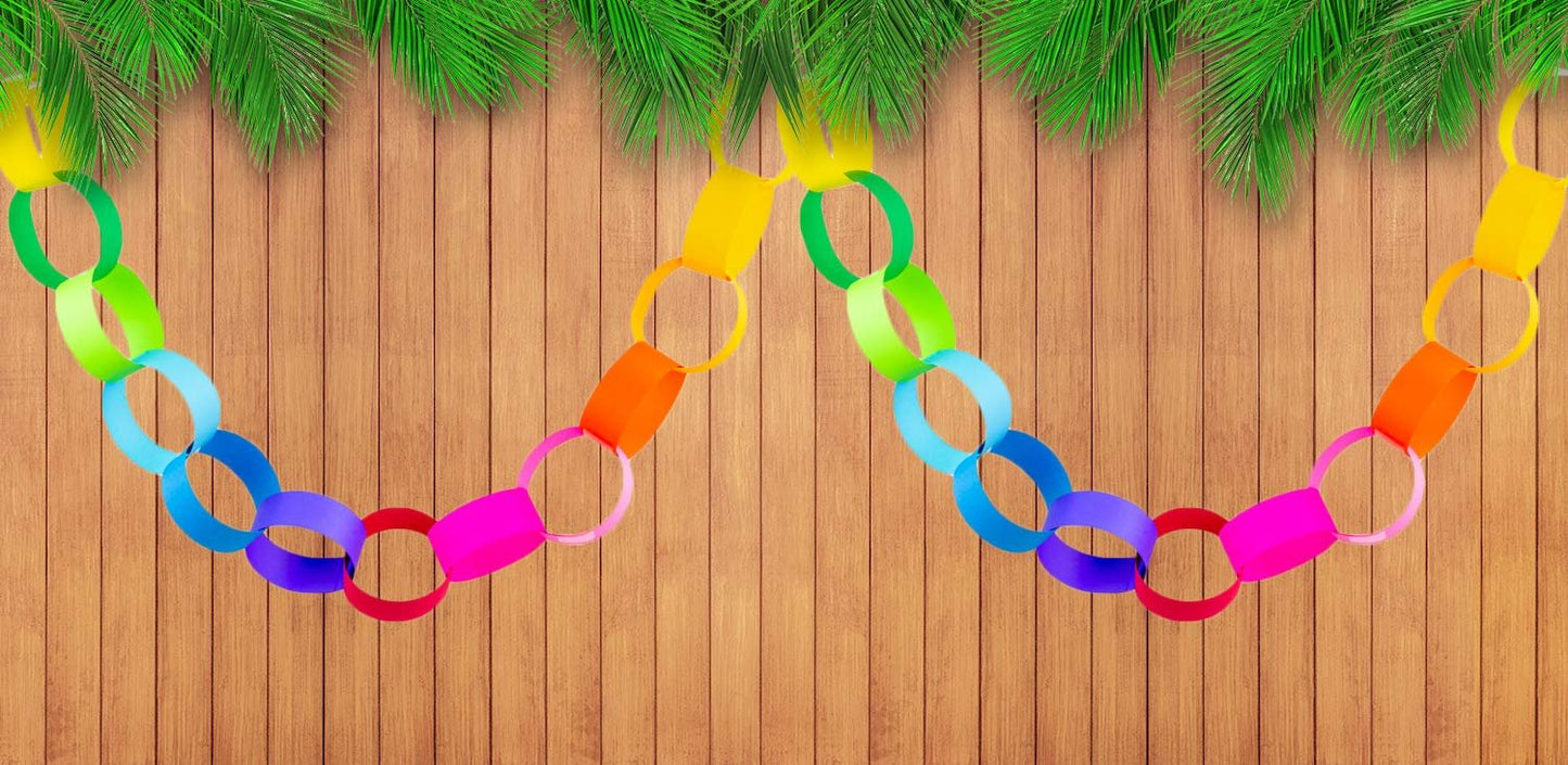Mighty Bright Paper Chain Strips 1"X8" 180/Pkg-Assorted Colors