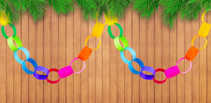 Mighty Bright Paper Chain Strips 1"X8" 180/Pkg-Assorted Colors