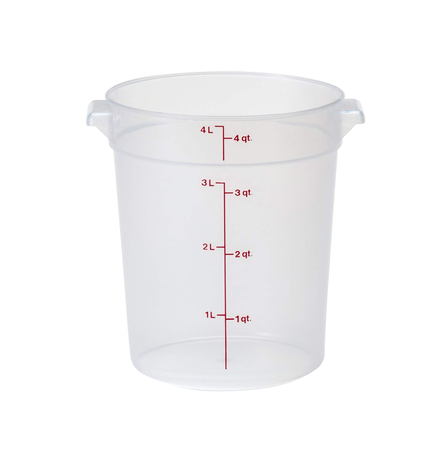 Cambro 4 qt Round Polypropylene Food Storage Container - Camwear®
