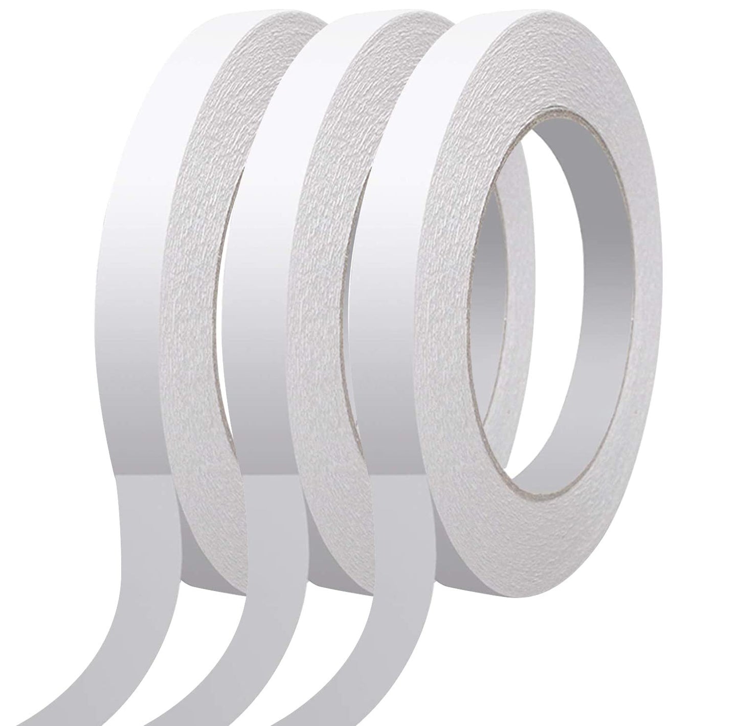 Armear 3 Rolls Double-Sided Tape for Arts, Crafts, Photography, Scrapbooking, Tear-by-Hand, Paper Backing 1/2-Inch X 27yds